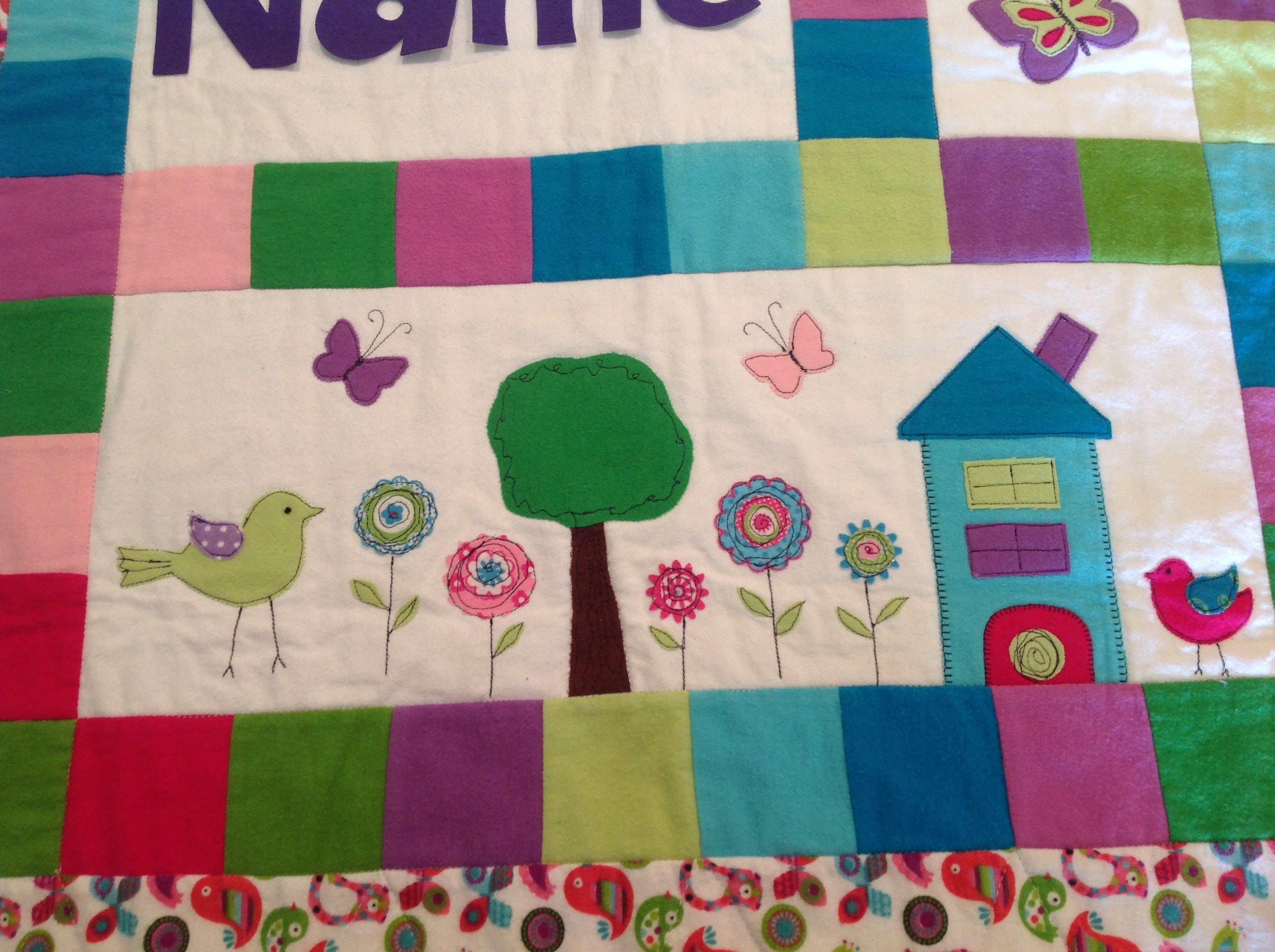 Personalized Crib quilt Baby quilt Baby blanket Quilted baby Etsy.de