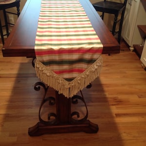 NOS table runner Elegant table scarf Dresser scarf Piano scarf Sideboard runner Buffet cloth