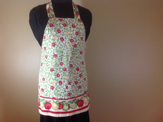Full apron Apple apron Fall fabric fabric Baking a