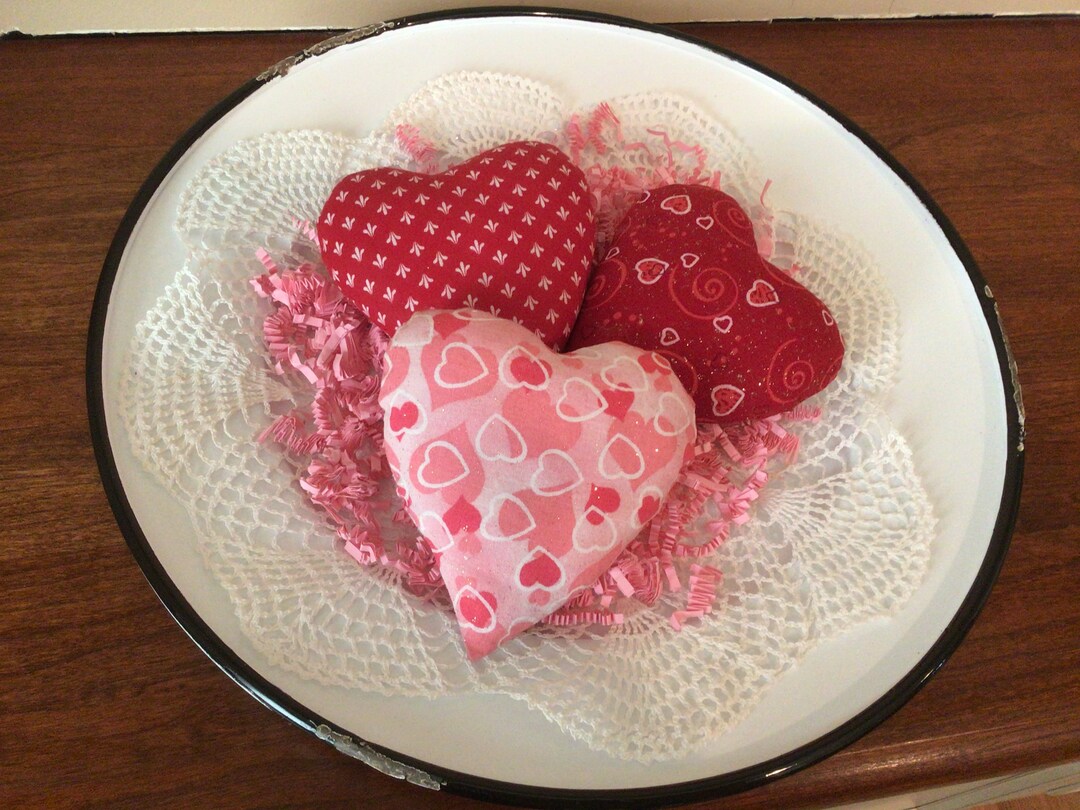 Three Valentine Bowl Fillers Valentine Vase Fillers Tiered Tray Decor