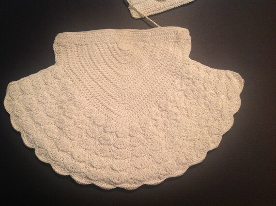 Crochet clutch Vintage evening bag Wedding clutch… - image 4
