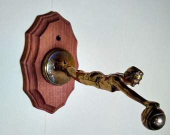 Vintage Metal Trophy Hook Womens Girls Basketball // Upcycled // Repurposed