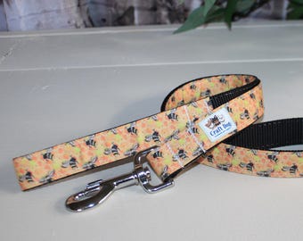 HONEY BEES Nylon Dog Leashes with Metal Swivel Snap Hook