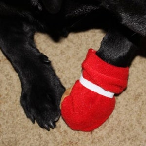 Custom Made Fleece Pet Booties