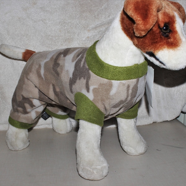 Fleece Pajamas for Dogs or Cats  - Custom Made to Measurements