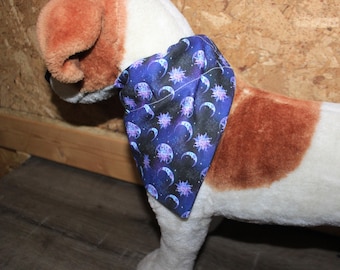 Dog Bandana -  OVER THE MOON - Add a your Pets Name