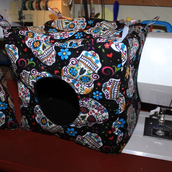 SUGAR SKULLS Cube Hammocks for Ferrets, Rats, Sugar Gliders