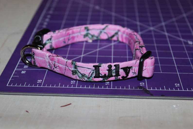 REALTREE CAMO Metal Buckle Dog / Cat Collars PERSONALIZED Etsy