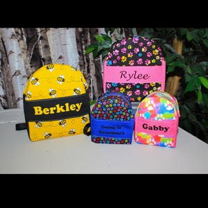 Doggie Back Packs - Add Your Pets Name - Tons of Patterns