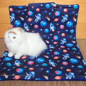 Catnip Blankets - Solid Blue Space - Kitty Toys