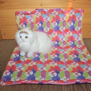 Catnip Blankets - Pink Pawprints - Kitty Toys