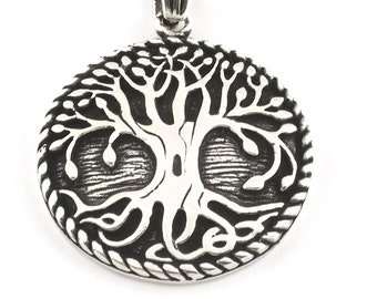 Silver Life Tree Necklace Tree Pendant