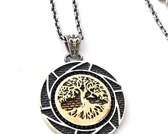 Silver Life Tree Necklace Tree Pendant