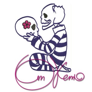 MACHINE EMBROIDERY FILE - Skull