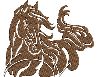 Monogram Machine Embroidery  - Horse PES Instant download 4x4 5x7 6x10 Design