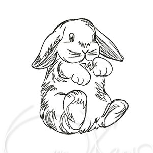 MASCHINENMBROIderN DESIGN Hase Hase Stickerei 4 x 4 7 x 5 Kaninchen Ostern Design