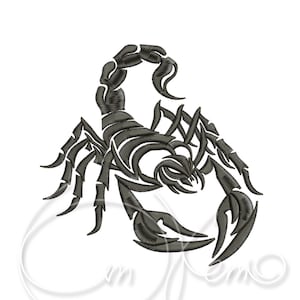 Machine Borduurwerk Ontwerp Scorpion 4 maten PES Instant download 2x2 3x3 4x4
