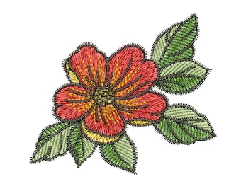 Machine Embroidery Design Old School Tattoo Embroidery PES Instant download 4x4 7x5 flower embroidery