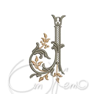 Diseño de bordado de máquina Mayúscula J Alfabeto antiguo digitalizado estilo 4x4 7x5 Monograma Iniciales jef pes hus coser exp pcs dst vp3 xxx
