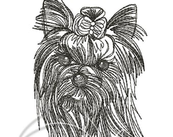 MACHINE EMBROIDERY FILE - Yorkshire Terrier