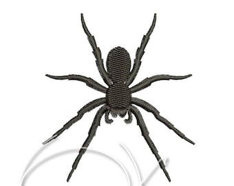 Machine Embroidery Design Spider 3 sizes PES Instant download 2x2 3x3 4x4 Black Spider