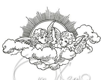 MACHINE EMBROIDERY DESIGN - Angels