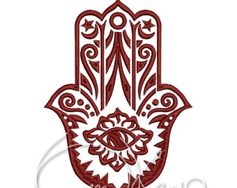 MACHINE EMBROIDERY FILE - Hamsa hand