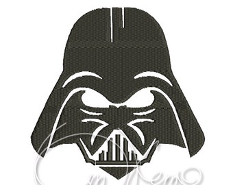 DISEÑO de BORDADO DE LA MAQUINA - Darth Vader Star Wars Instant download 4x4 7x5 embrodery design Dark side
