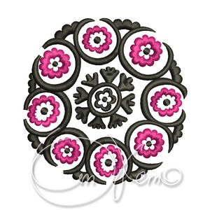 MACHINE EMBROIDERY DESIGN - Suzane, Suzani, Uzbek design, ethnic embroidery, native embroidery design