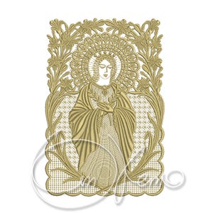 MACHINE EMBROIDERY DESIGN - Mother of God embroidery design, Virgin Mary embroidery, Mother of Jesus embroidery, St. Mary embroidery