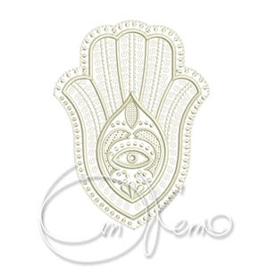 MACHINE EMBROIDERY FILE - Main Hamsa
