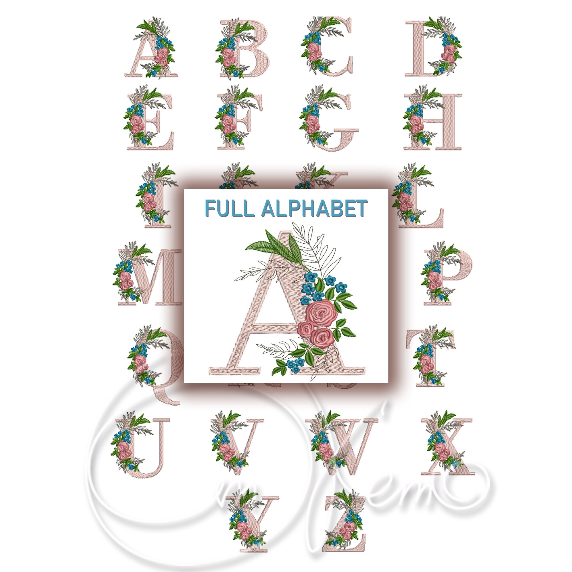 Alphabet brodé mille fleurs Amazon.fr - Alphabet brodé mille fleurs - Gagnebin, Isabelle