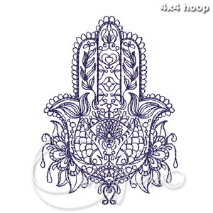 MACHINE EMBROIDERY DESIGN Hamsa Embroidery, Hamsa Hand Embroidery ...