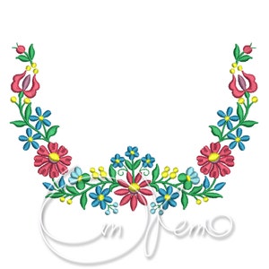 MASCHINEMBROIDERSTICKDESIGN - ungarische Ornament, Blumenstickerei Design, Blumenschmuck