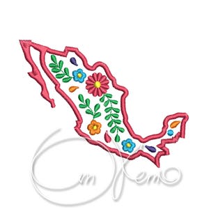 Machine embroidery design - Mexico Calavera PES Instant download 4x4 7x5 Mexican design