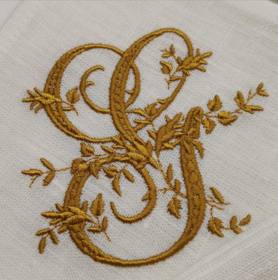 S Font Antique Embroidery S Font Antique Embroidery