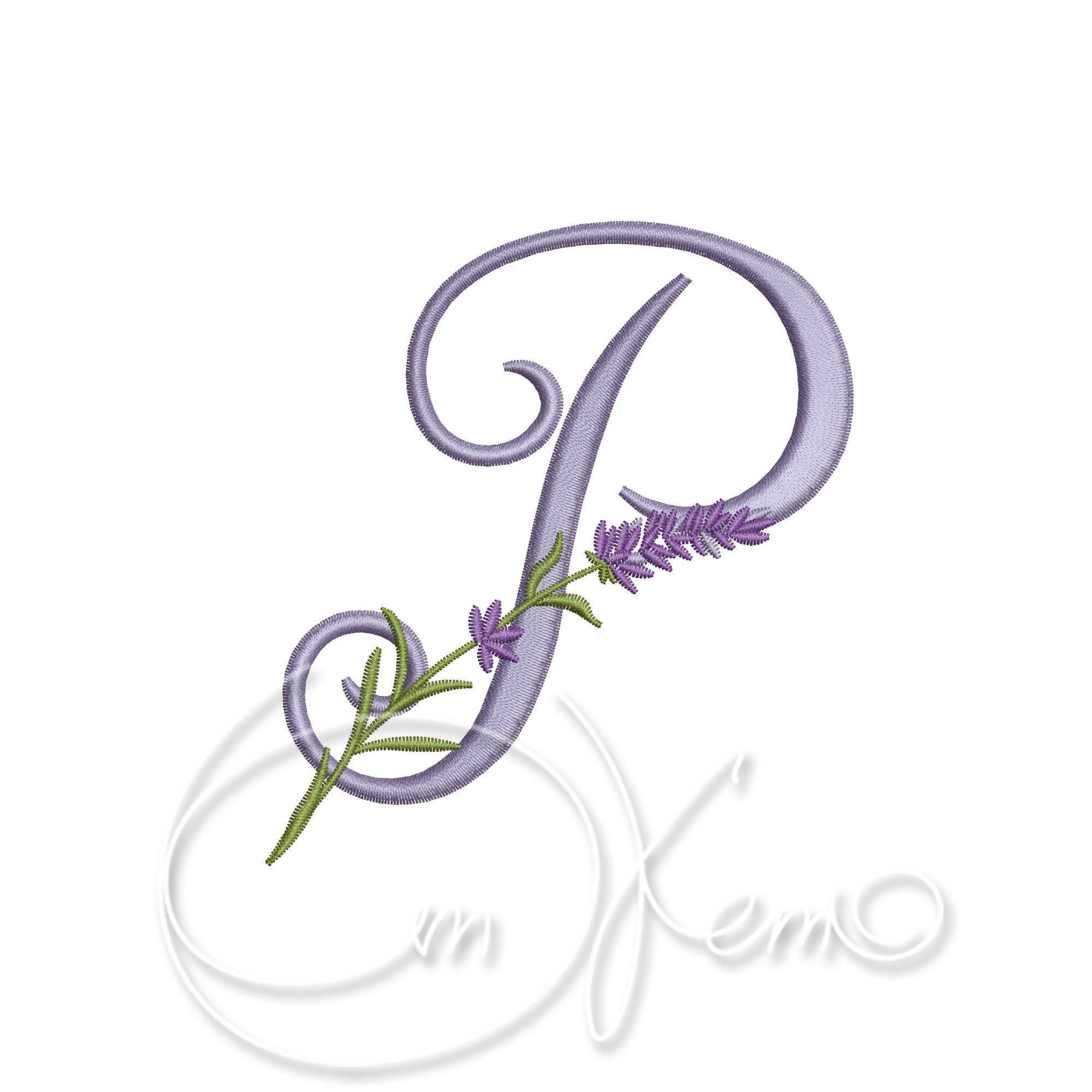 Sewing & Needlecraft Kits & How To Lavender letter P alphabet PES