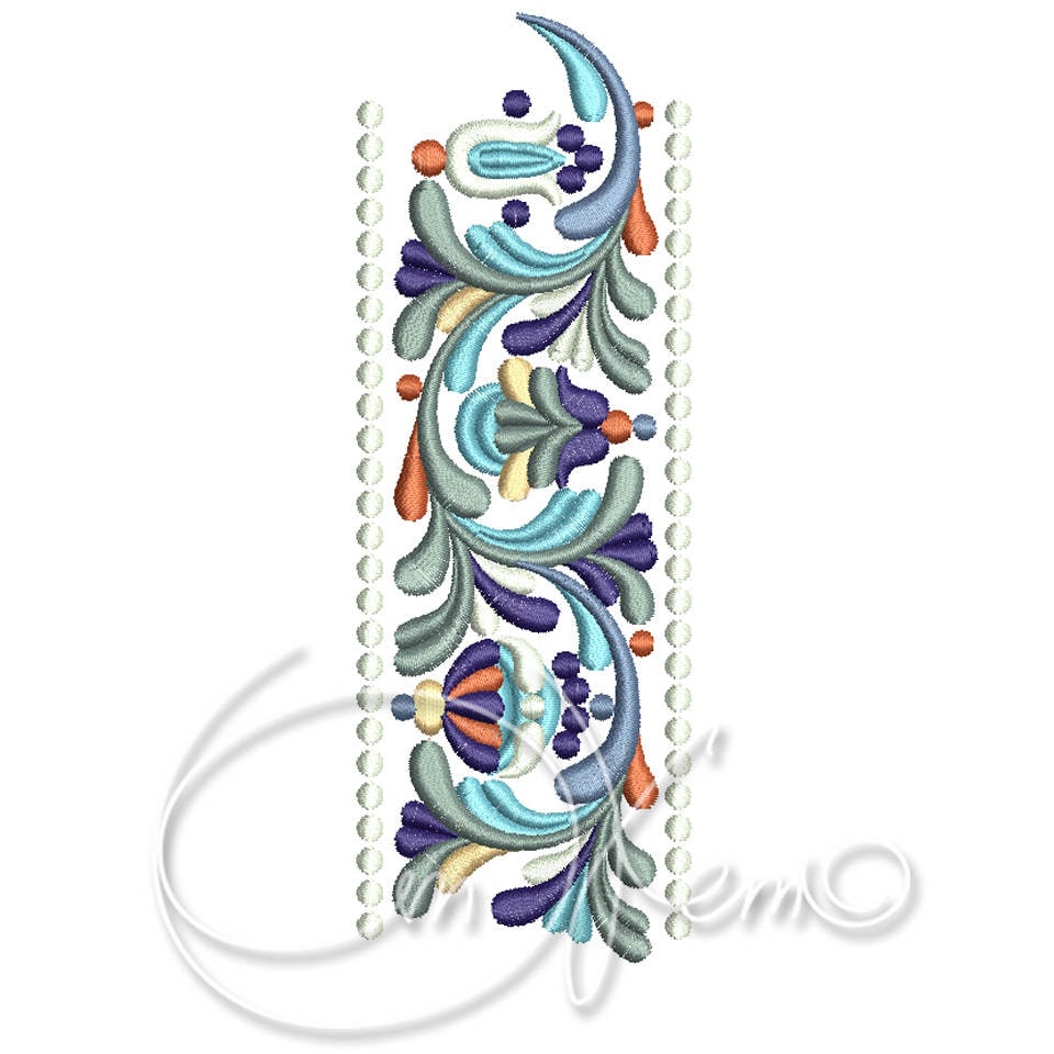 Machine embroidery design ornament border embroidery  etsy Machine embroidery design ornament border embroidery  etsy
