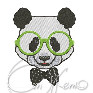 MASCHINE Applikation &Stickerei Datei - Panda Applikation