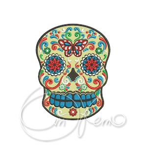 MACHINE EMBROIDERY DESIGN - Sugar skull, Mexican embroidery, calavera day of the dead, dia de los muertos