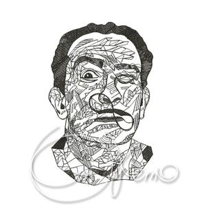 STICKDATEI MASCHINENSTICKEREI - Salvador Dali