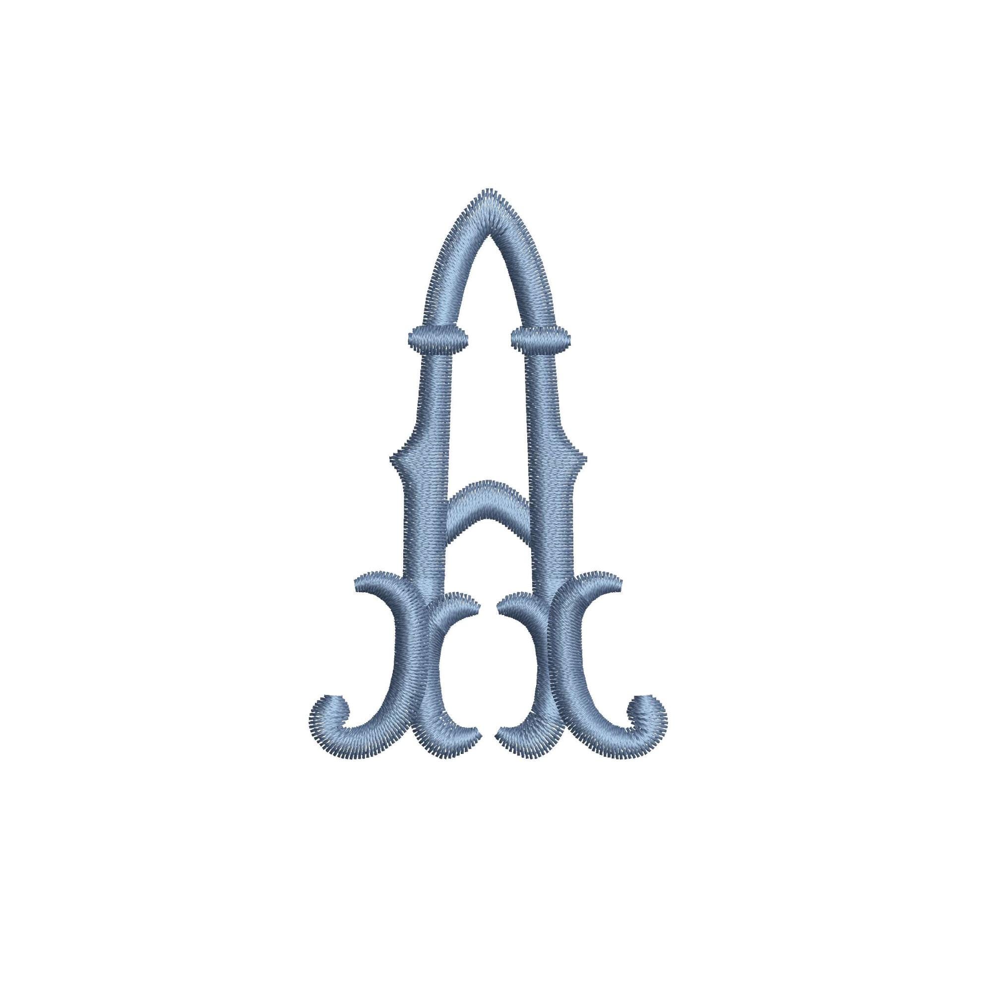MACHINE EMBROIDERY DESIGN - Letter A, vintage letter embroidery design, victorian style embroidery monogram