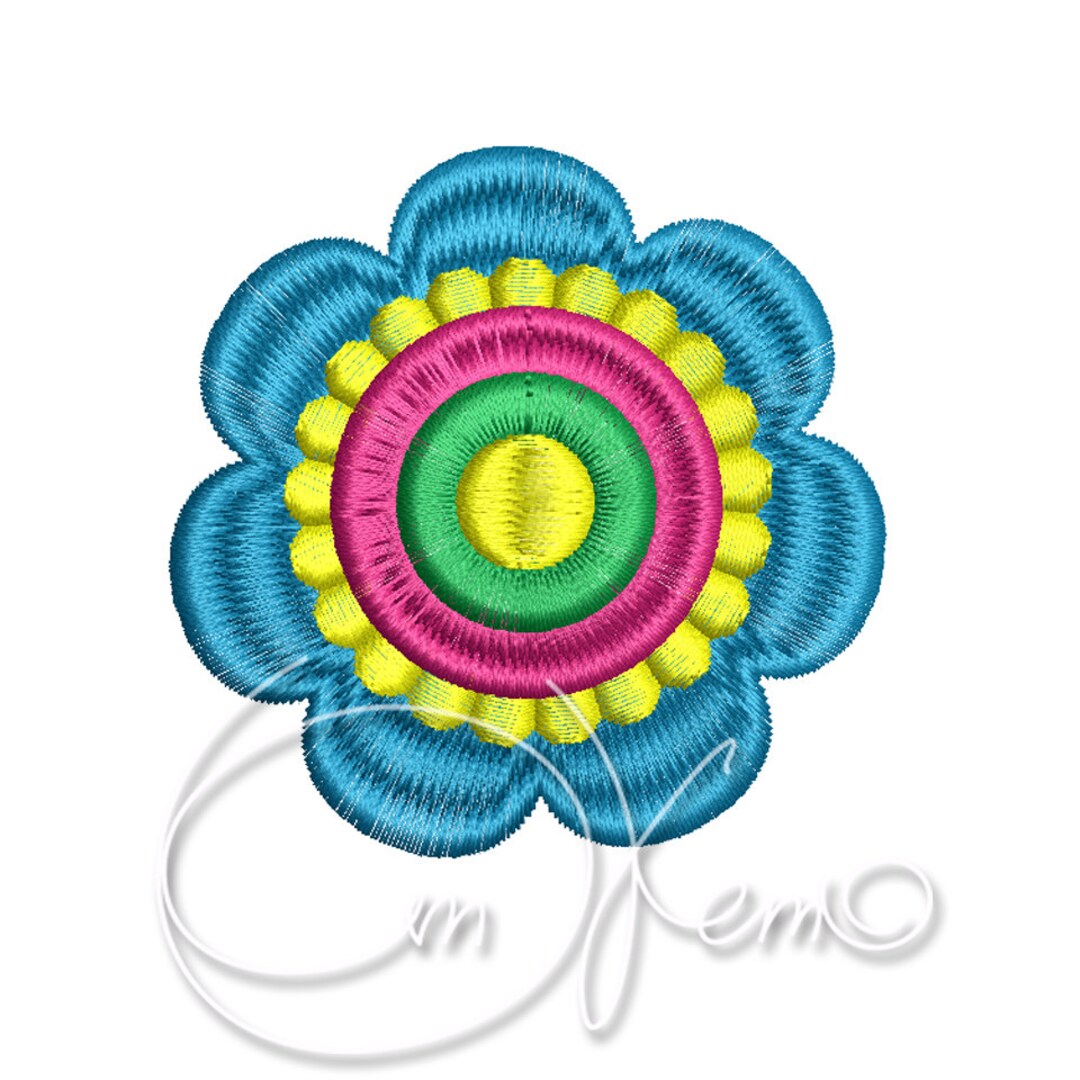 MACHINE EMBROIDERY DESIGN - Flower, Flower Embroidery Design - Etsy