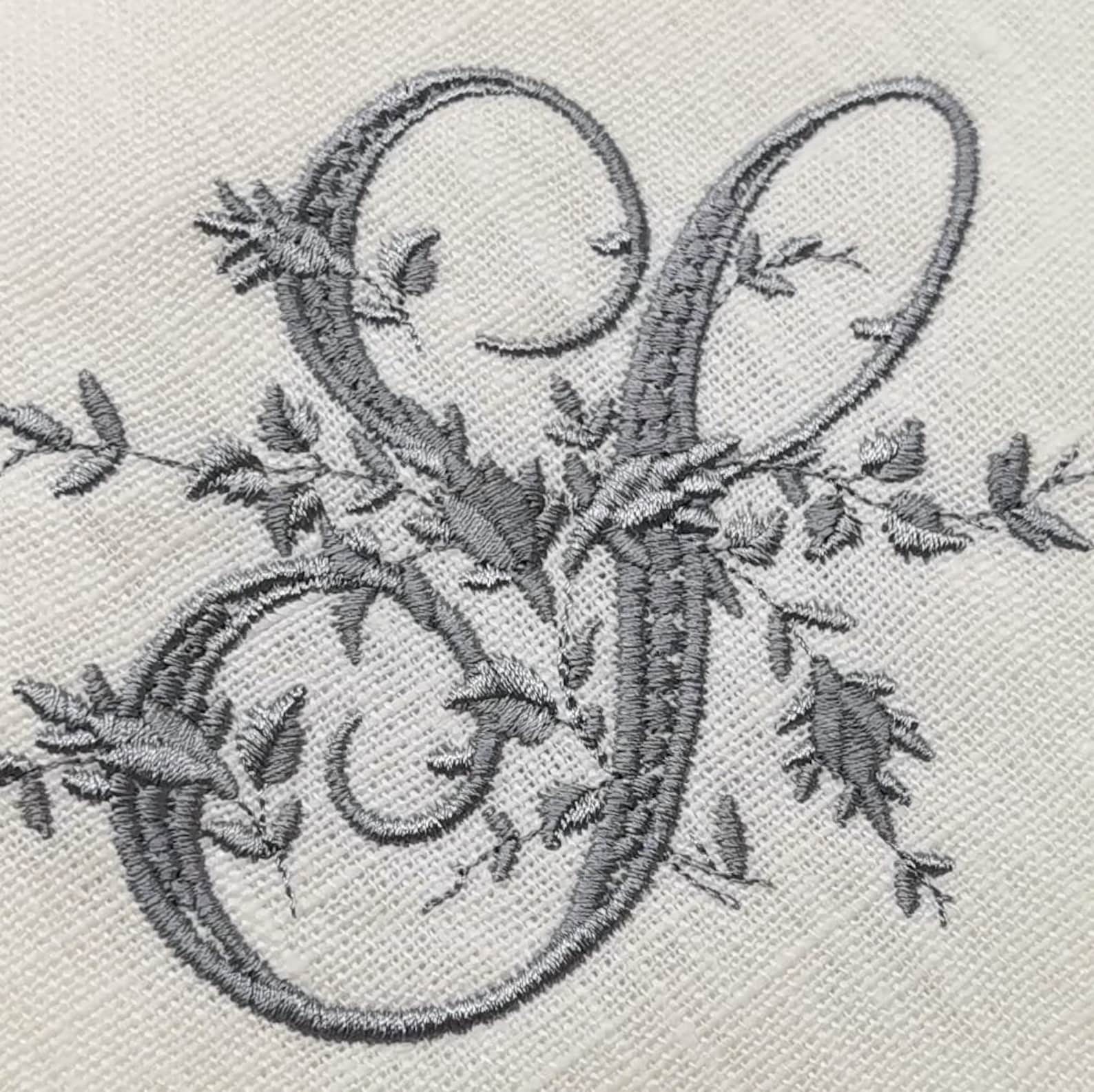 Machine embroidery design victorian letter s alphabet antique  etsy Machine embroidery design victorian letter s alphabet antique  etsy