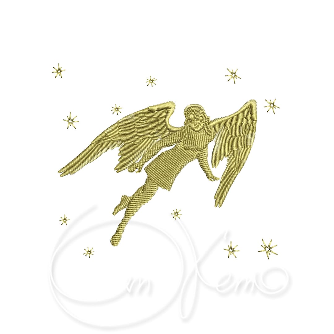 Machine Embroidery Design Angel Gabriel Digitized PES Instant Download