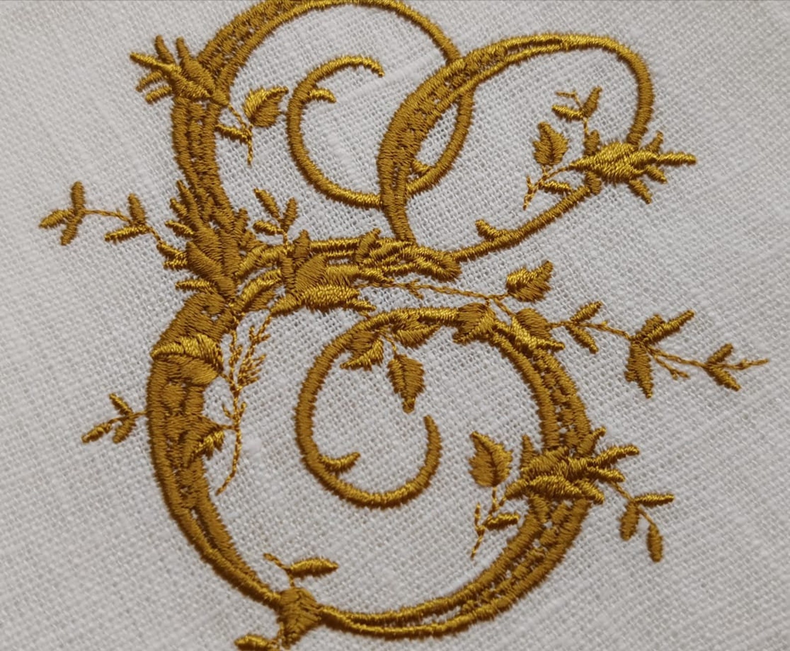 Machine Embroidery Design Capital Letter E Digitized Victorian Alphabet ...