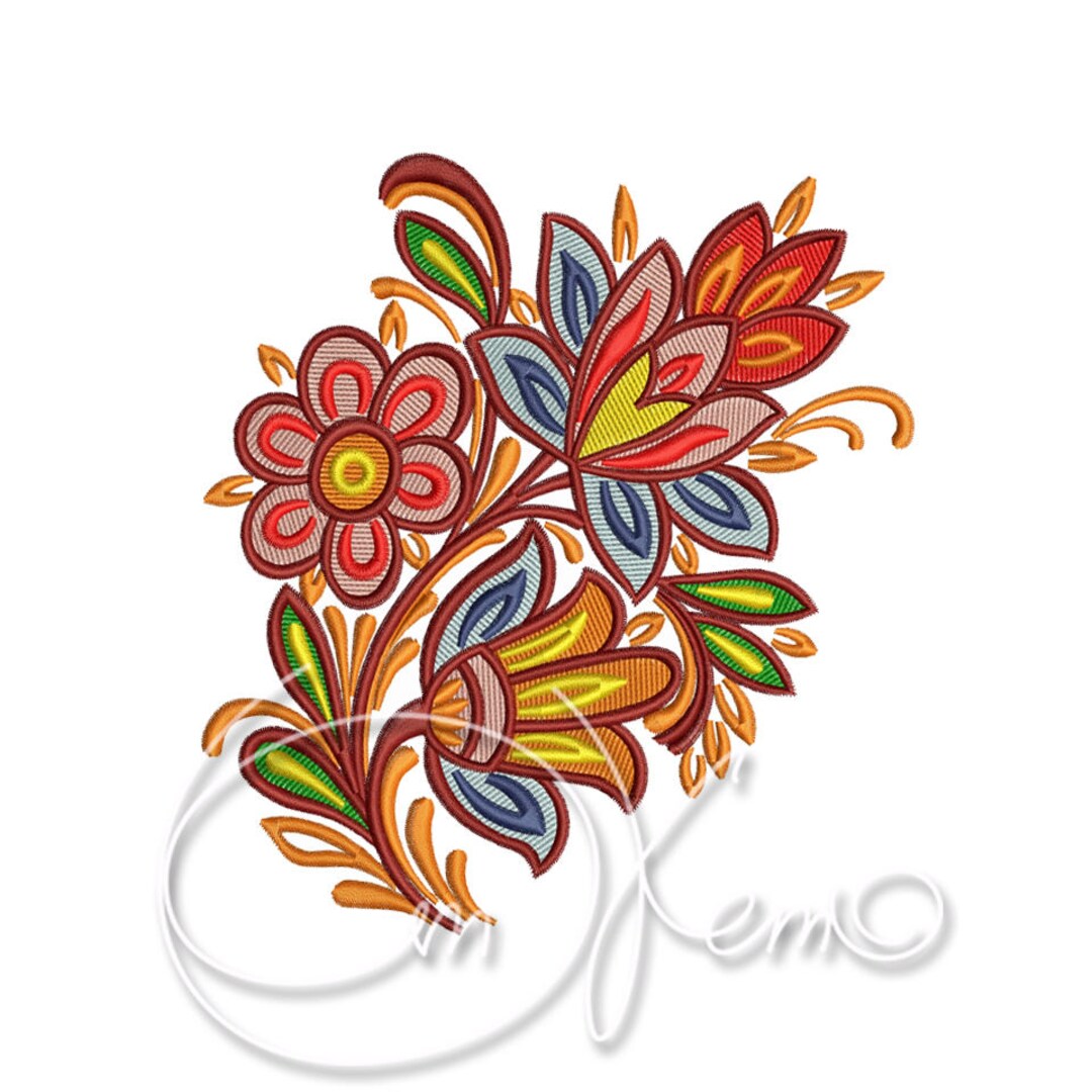 MACHINE EMBROIDERY DESIGN - Flower - Etsy