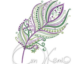 MACHINE EMBROIDERY DESIGN - Feather