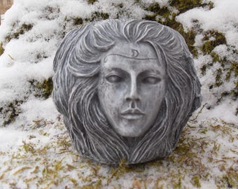 Goddess Statue, Goddess Candle Holder, Triple Goddess Ring Dish, Goddess Décor, Altar Décor, Wiccan Decor