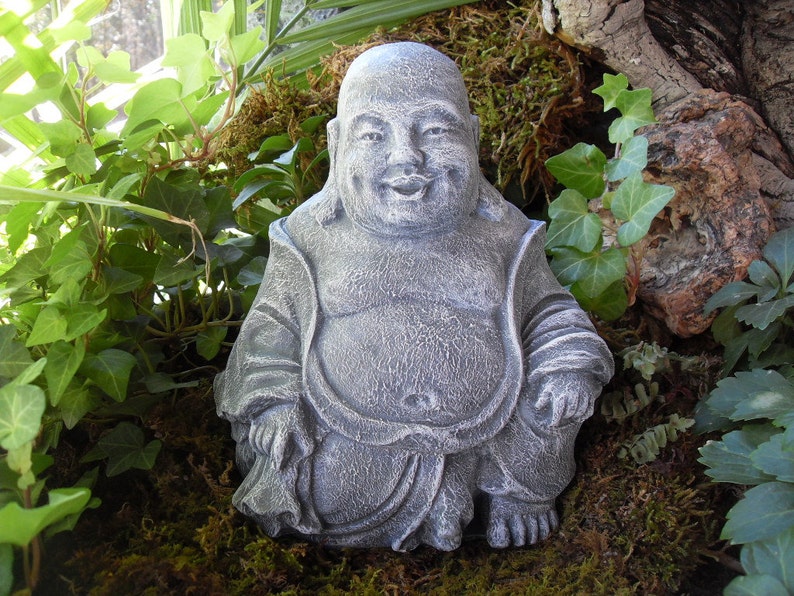 Buddha Statue Happy Zen Fat Hotei Meditating Outdoor Garden Aventurine Stone - Hotei Buddha Garden Statue Buddha Statue Happy Zen Fat Hotei Meditating Outdoor Garden Aventurine Stone - Hotei Buddha Garden Statue